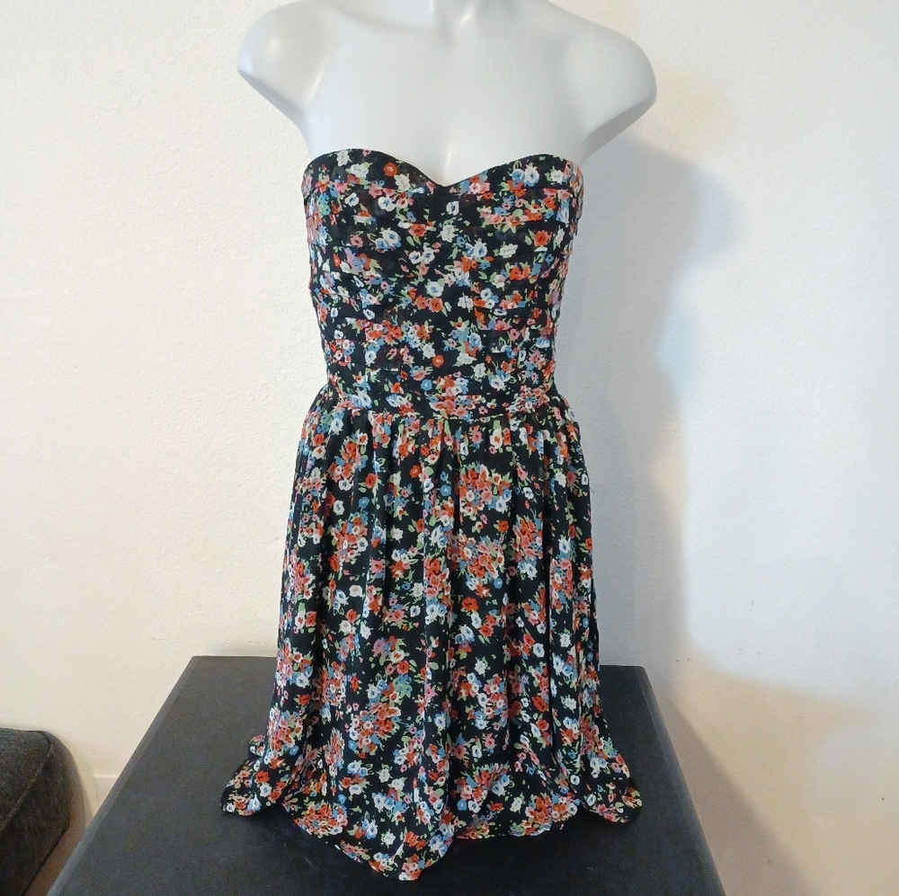 Strapless Floral Fynn & Rose Nordstrom Dress